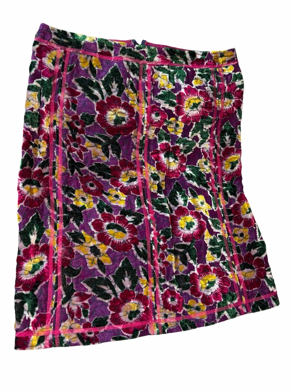 Vintage Gregory Parkinson Floral patchwork mini skirt